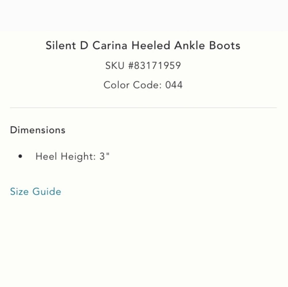 SILENT D CARINA HEELED ANKLE BOOTS PEWTER STRETCH PU - Picture 5 of 10